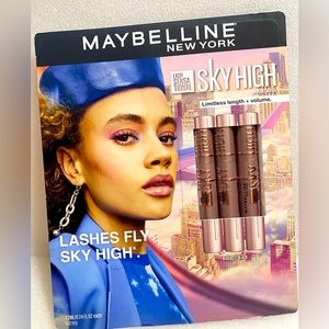Maybelline Sky High Mascara Blackest Black Lash Sensational TIKTOK LOT OF 3